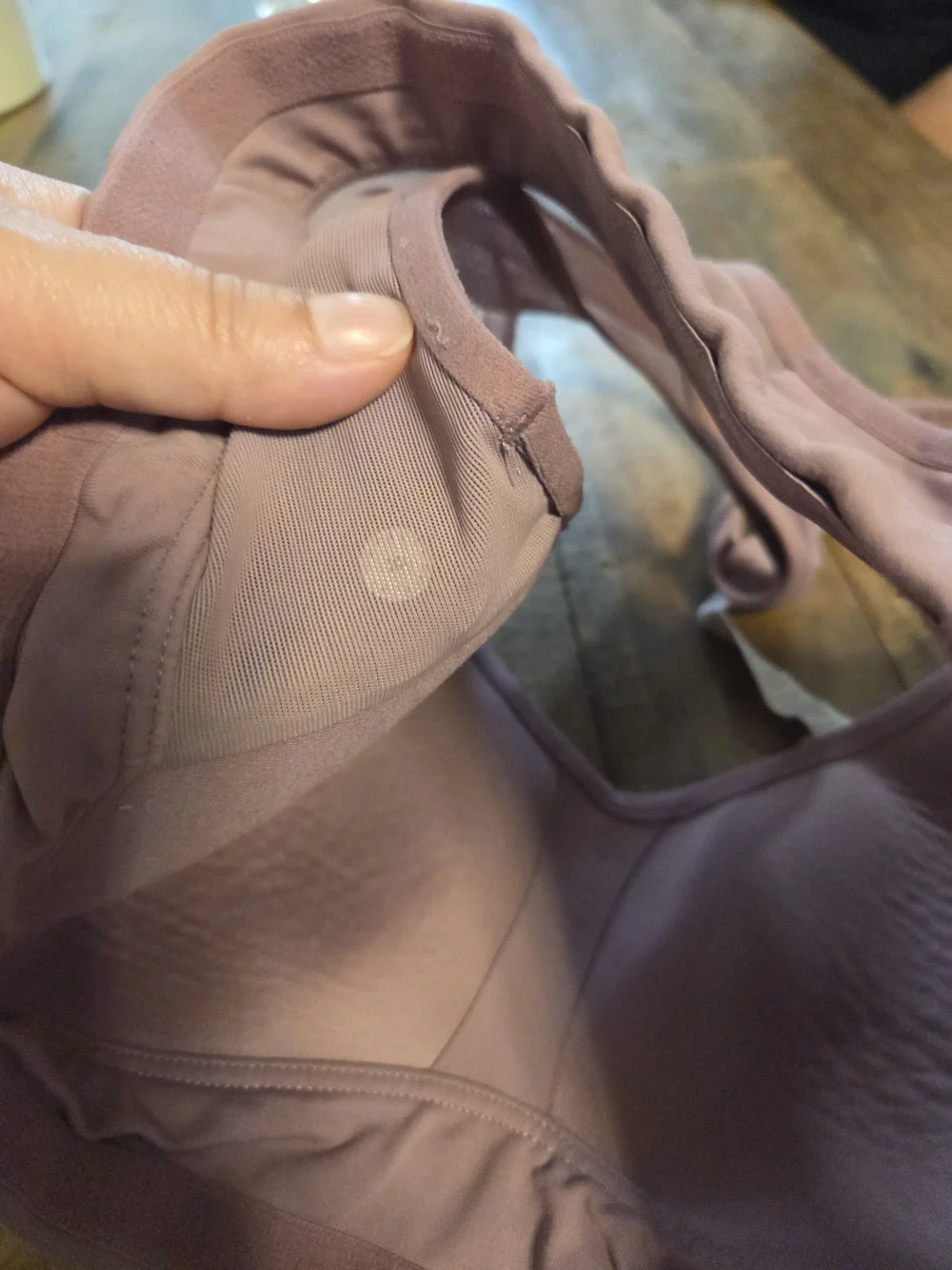 lululemon athletica Wireless V-Neck Sports Bra - Mauve